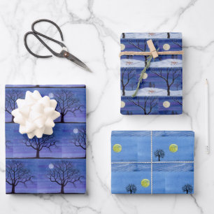 Vollmond Geschenkpapier Set