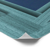 Vollmond Green 6 Pane Open Window Poster (Ecke)