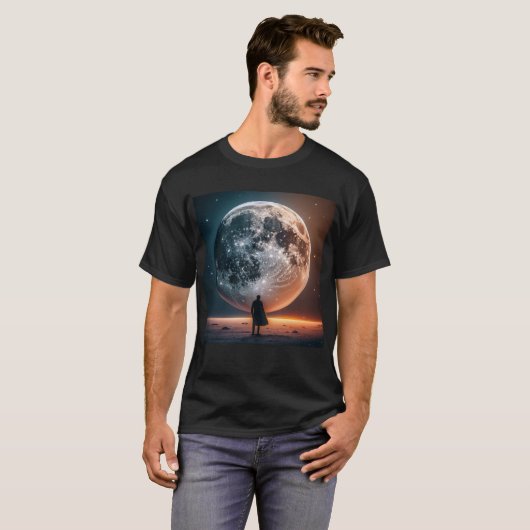Vollmond Greets Lone Traveller T-Shirt (Vorne ganz)