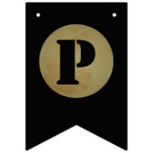 Vollmond, griesgrämiges Halloween-Jagen Wimpelkette (Zweite Fahne)