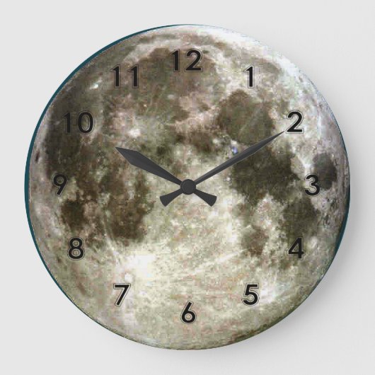 Vollmond Große Wanduhr (Vorderseite)