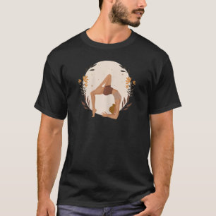 Vollmond Grüner Yoga T-Shirt