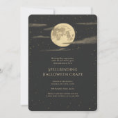 Vollmond-Halloween-Party Einladung (Vorderseite)