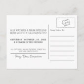 Vollmond, Halloween-Party-Einladung Einladungspostkarte (Rückseite)