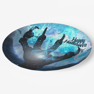Vollmond-Halloween-Party Pappteller