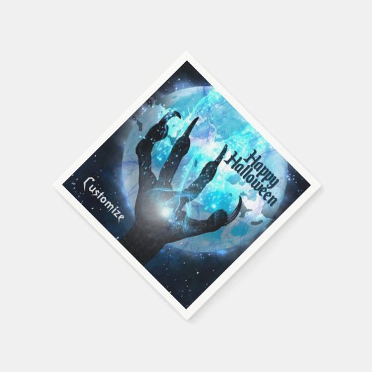 Vollmond-Halloween-Party Serviette (Ecke)