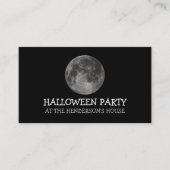 Vollmond, Halloween-Party Ticket Einladung (Vorderseite)