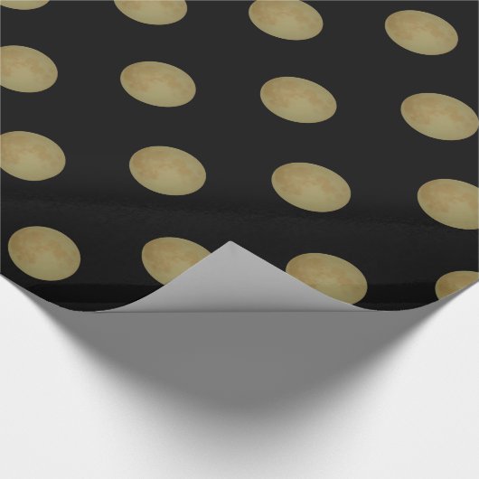Vollmond, Halloween Wrapping Paper Geschenkpapier (Ecke)