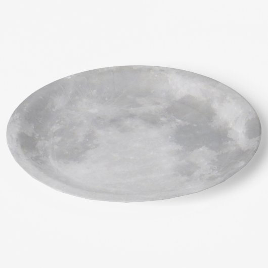 Vollmond Halloweens Pappteller (Schrägansicht)