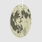 Vollmond helles Supermoon Ornament (Vorderseite)