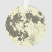 Vollmond helles Supermoon Ornament (Vorderseite)
