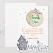 Vollmond-Hexensprechdusche im Haus Dankeskarte (Vorne/Hinten)