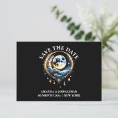 Vollmond Himmelsleuchte 3D-Phase Sternennacht Save The Date (Stehend Vorderseite)