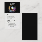 Vollmond himmlische Magenta Hinweiskarte (Vorne/Hinten)