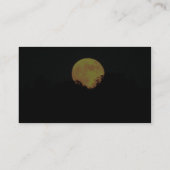 Vollmond hinter den Bäumen Visitenkarte (Rückseite)