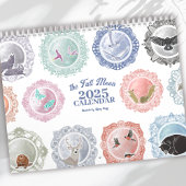 Vollmond. Illustrierte Kunst Kalender