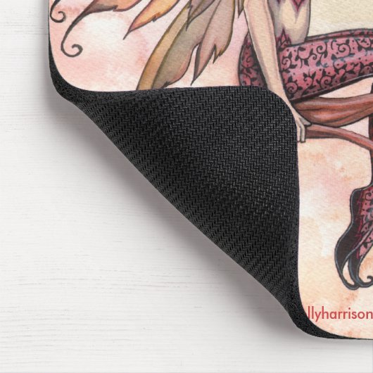 Vollmond im Herbst Fairy Mousepad (Ecke)