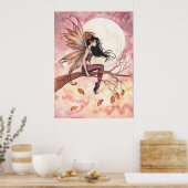Vollmond im Herbst Feenposter Poster (Küche)
