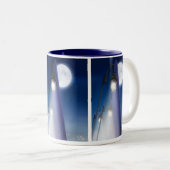 Vollmond im WA-Denkmal Zweifarbige Tasse (VorderseiteRechts)