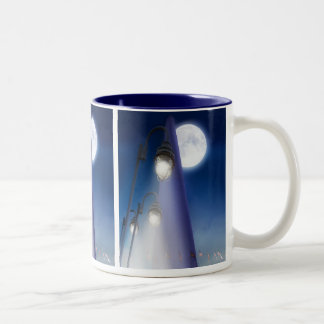 Vollmond im WA-Denkmal Zweifarbige Tasse