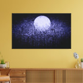 Vollmond in der Winternacht Leinwanddruck (Insitu (Wohnzimmer))