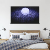 Vollmond in der Winternacht Leinwanddruck (Insitu (Schlafzimmer))