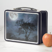 Vollmond in einem Sternenhimmel Metall Brotdose (Beispiel)