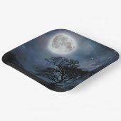 Vollmond in einem Sternenhimmel Pappteller (Gewinkelt)