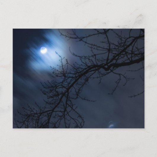 Vollmond in Night Sky, Ohio Postkarte (Vorderseite)
