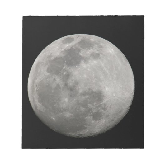 Vollmond in Schwarz und Weiß. Guthaben als: Arthur Notizblock (Vorderseite)