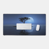 Vollmond-Insel Schreibtischunterlage (Tastatur & Maus)