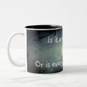 Vollmond ist jeder Nackt lustig Zweifarbige Tasse (Links)