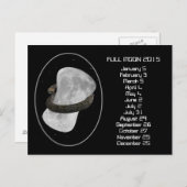 Vollmond-Kalender 2015 Postkarte (Vorne/Hinten)