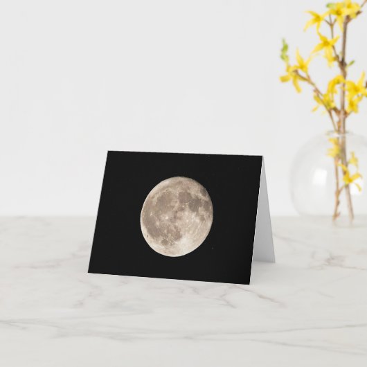 Vollmond Karte (Gelbe Blume)