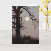 Vollmond Karte (Gelbe Blume)