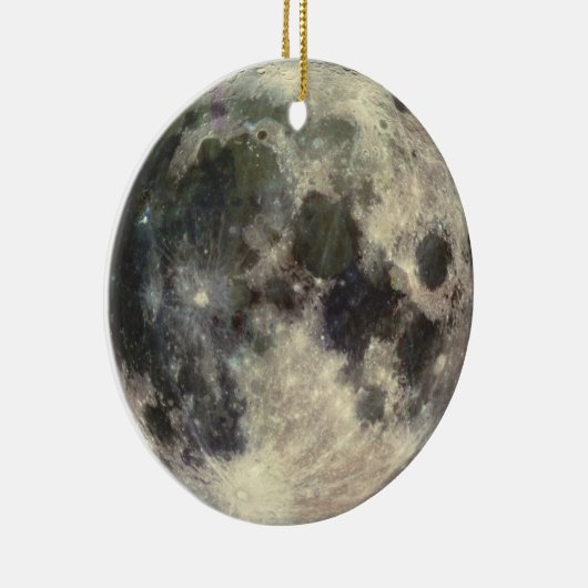 Vollmond Keramik Ornament (Rechts)