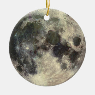 Vollmond Keramik Ornament