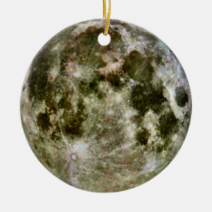 Vollmond Keramikornament