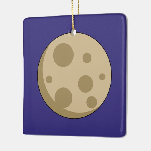 Vollmond Keramikornament (Links)