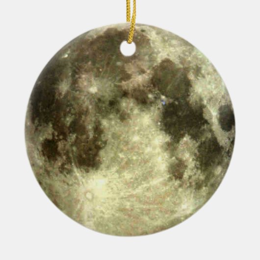 Vollmond Keramikornament (Vorne)