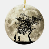 Vollmond Keramikornament (Vorne)