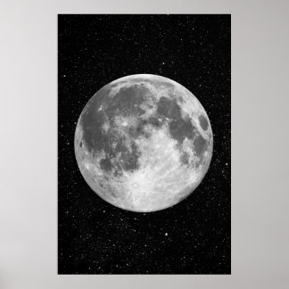 Vollmond-Kunst-Poster Poster