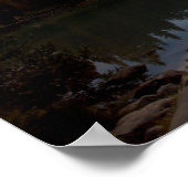 Vollmond | Lake Louise, Kanada Poster (Ecke)