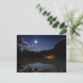 Vollmond | Lake Louise, Kanada Postkarte (Stehend Vorderseite)