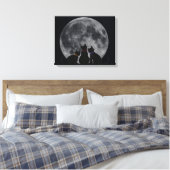Vollmond Leinwanddruck (Insitu (Schlafzimmer))