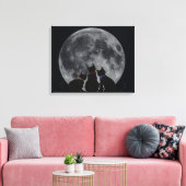 Vollmond Leinwanddruck (Insitu (Wohnzimmer))
