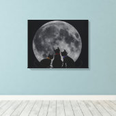 Vollmond Leinwanddruck (Insitu (Holzboden))
