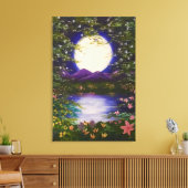 Vollmond Leinwanddruck (Insitu (Wohnzimmer))