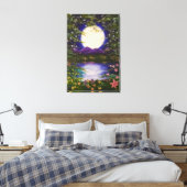 Vollmond Leinwanddruck (Insitu (Schlafzimmer))