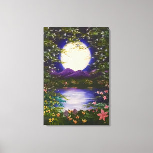 Vollmond Leinwanddruck